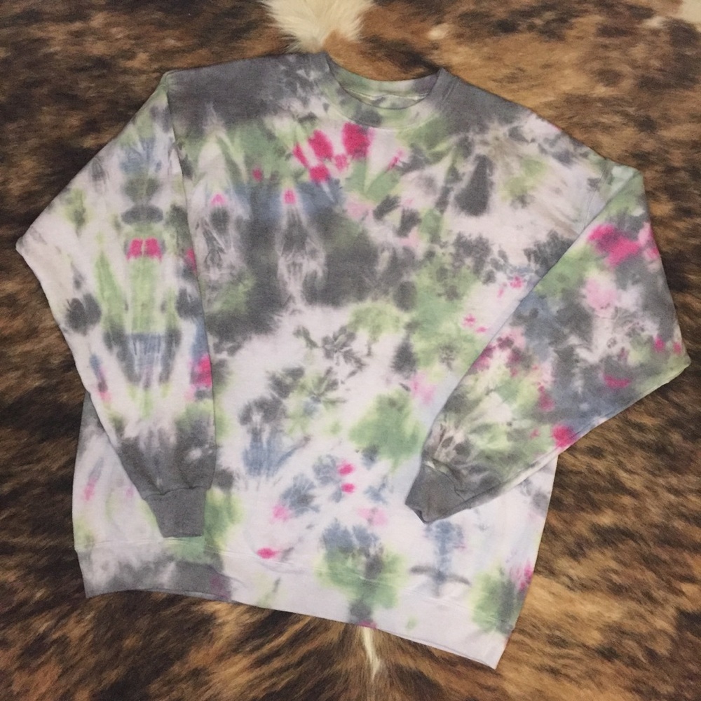 Tie Dye Hand Dyed Sweatshirt NEW